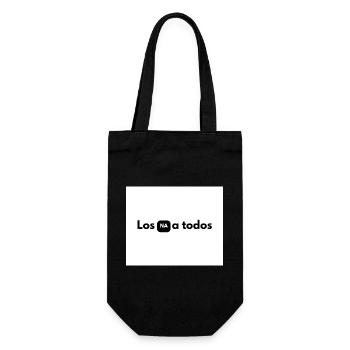 NA in black box between letters - Gift Bag for Bottles - black - Front