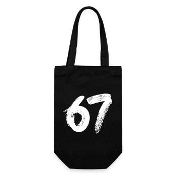 67 Peinture Blanche - Sac à bouteille - noir - Devant