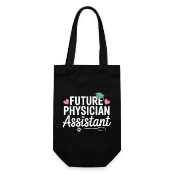 Zukünftiger Physician Assistant Stil - Geschenkbeutel für Flaschen - Schwarz - Vorne