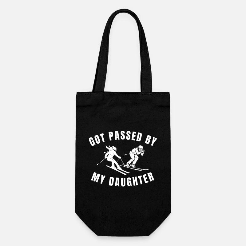 Ma fille Duo de Ski m’a dépassée - Sac à bouteille - noir