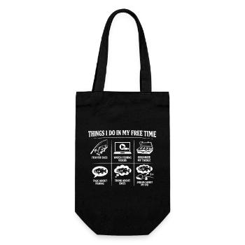 Activités que je fais pendant mon temps libre : pêche au bar - Sac à bouteille - noir - Devant