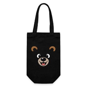 Bear | Déguisement de carnaval en costume de grand visage - Sac à bouteille - noir - Devant
