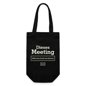 Cette réunion aurait pu être un e-mail - Sac à bouteille - noir - Devant