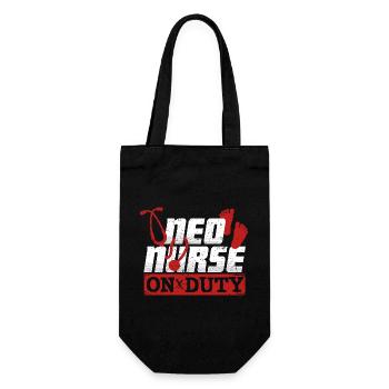 NICU Krankenschwester Neo Nurse On Duty - Gift Bag for Bottles - black - Front