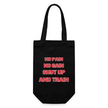 Pas de douleur. Tais-toi. - Sac à bouteille - noir - Devant
