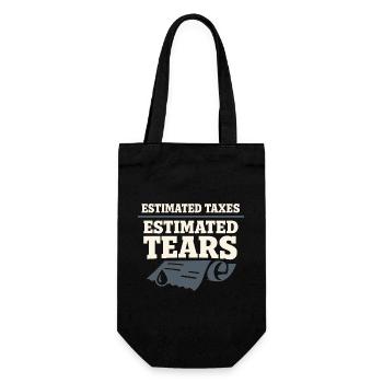Self-employed freelancer Steuerhumor 1099 Life - Gift Bag for Bottles - black - Front