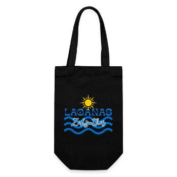 Laganas Zakynthos Sun Waves - Gift Bag for Bottles - black - Front