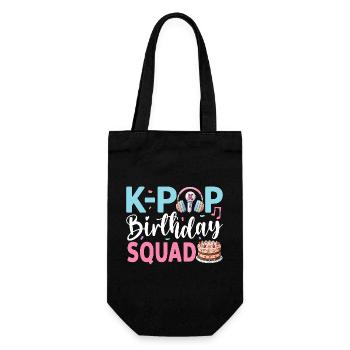 K-Pop Birthday Squad - Gift Bag for Bottles - black - Front