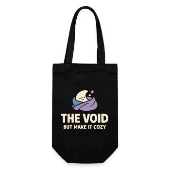Existenzieller Humor, Nihilismus, Humor, - Geschenkbeutel für Flaschen - Schwarz - Vorne
