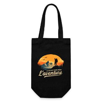 Aventure au sommet - Sac à bouteille - noir - Devant