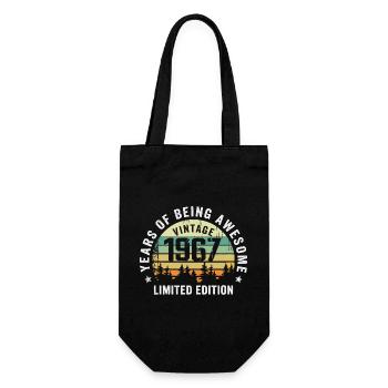 Legendary since 1967, Vintage Edition 1967 Retro - Gift Bag for Bottles - black - Front