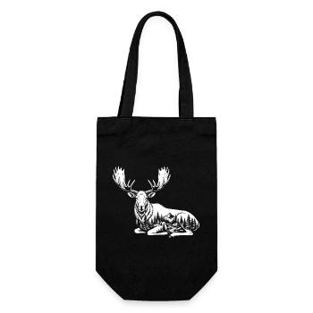 Elk - Gift Bag for Bottles - black - Front