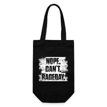 Nope can't raceday Car lover car guy mechanic - Geschenkbeutel für Flaschen - Schwarz - Vorne