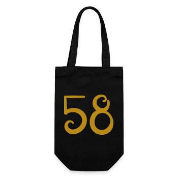 58 - Gift Bag for Bottles - black - Front