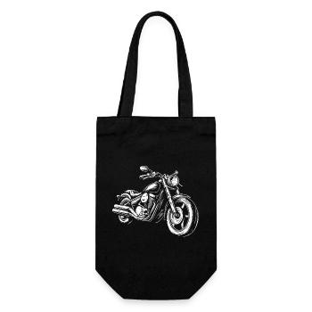 Motorcycle Motorcycle Rider - Gift Bag for Bottles - black - Front