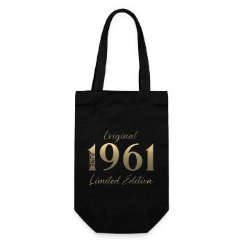 Cadeau du 66e anniversaire Millésime juin 1961 - Sac à bouteille - noir - Devant