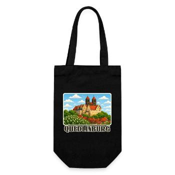 Quedlinburg - Geschenkbeutel für Flaschen - Schwarz - Vorne