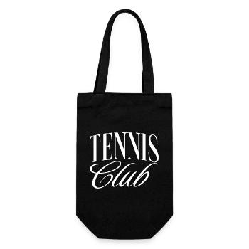 Tennis Club - Geschenkbeutel für Flaschen - Schwarz - Vorne