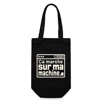 Développeur, ça marche sur ma machine - Sac à bouteille - noir - Devant