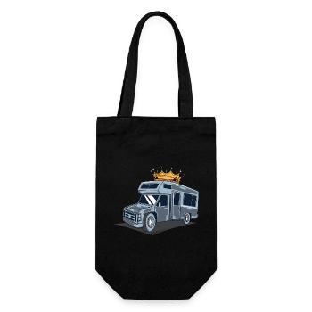 Camping-car / Caravane / Camping - Sac à bouteille - noir - Devant