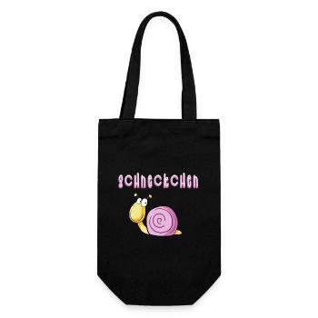 Funny piebald escargot je bande dessinée - Sac à bouteille - noir - Devant