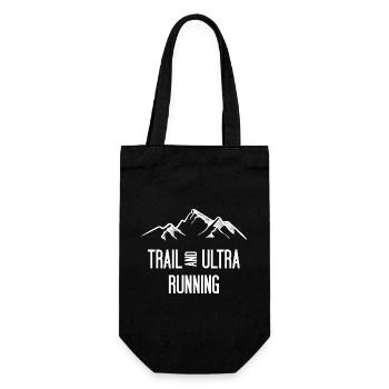 Trail Running und Ultra Running - Geschenkbeutel für Flaschen - Schwarz - Vorne