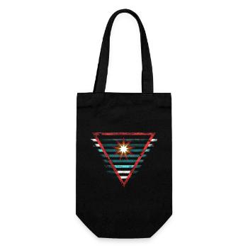 Superheld Emblem - Scifi - Geschenkbeutel für Flaschen - Schwarz - Vorne