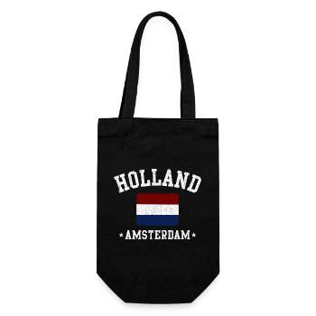 Holland Amsterdam Emblem - Gift Bag for Bottles - black - Front