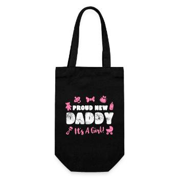 Père Paternité bébé naissance - Sac à bouteille - noir - Devant