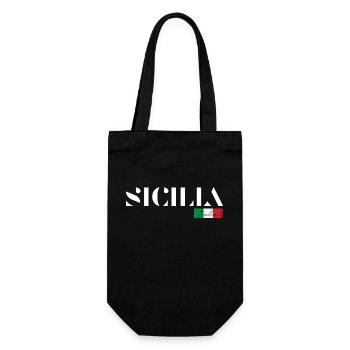 SICILE SICILIA ITALIE ITALIA VACANCES (w) - Sac à bouteille - noir - Devant