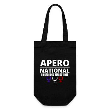 apéro, apéro national, picole nationale - Sac à bouteille - noir - Devant