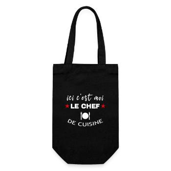 Chef Autoproclamé de Cuisine Humoristique - Sac à bouteille - noir - Devant
