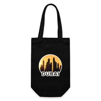 Dubai Skyline Sunset - Gift Bag for Bottles - black - Front