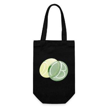 The Green Dot - Geschenkbeutel für Flaschen - Schwarz - Vorne