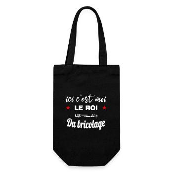 Voici l'empereur du bricolage humoristique - Sac à bouteille - noir - Devant
