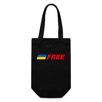 Ukraine - Geschenkbeutel für Flaschen - Schwarz - Vorne