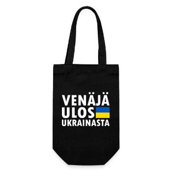venäjä ulos ukrainasta - Gift Bag for Bottles - black - Front