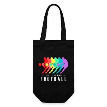 Tous les Chemins Mènent au Football - Sac à bouteille - noir - Devant