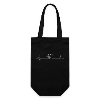 Heartbeat Seagull - Gift Bag for Bottles - black - Front