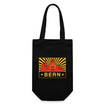 Bern Skyline Sunburst City Seal - Gift Bag for Bottles - black - Front
