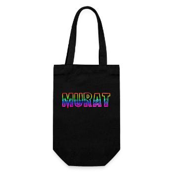 murat rs regenbogen - Geschenkbeutel für Flaschen - Schwarz - Vorne