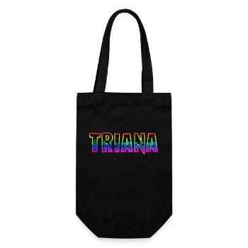 triana rs regenbogen - Geschenkbeutel für Flaschen - Schwarz - Vorne