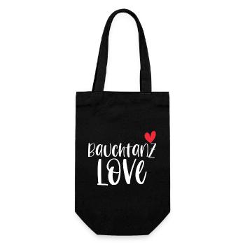 Bauchtanz tanzen Bauchtänzerin Tänzerin Geschenk - Geschenkbeutel für Flaschen - Schwarz - Vorne