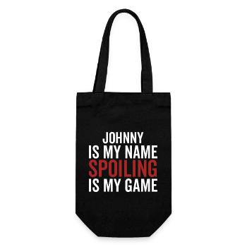 Johnny est mon nom Spoiling est mon jeu - Sac à bouteille - noir - Devant