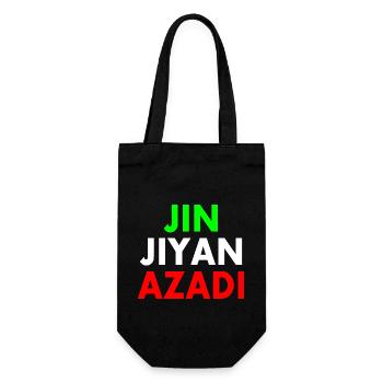 jin jiyan azadi - Sac à bouteille - noir - Devant