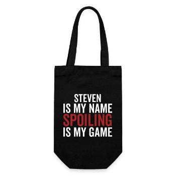 Steven est mon nom Spoiling est mon jeu - Sac à bouteille - noir - Devant