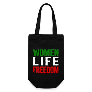 Women life freedom - Sac à bouteille - noir - Devant