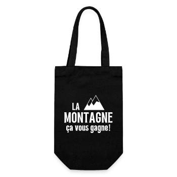 sport d hiver, skier, skieur - Sac à bouteille - noir - Devant