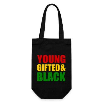 young gifted and black - Sac à bouteille - noir - Devant