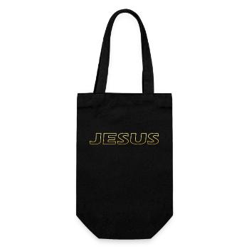 Jesus lettering - Gift Bag for Bottles - black - Front